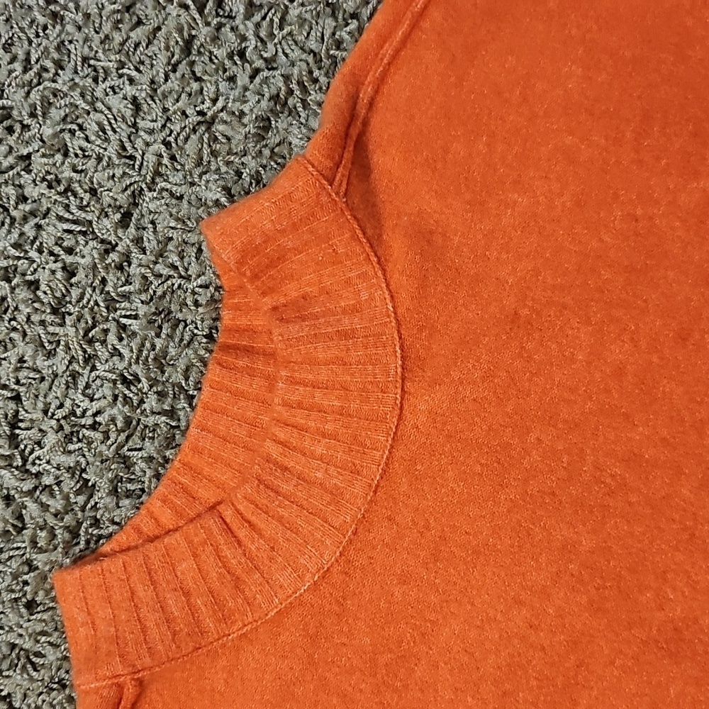 New Free People Phoebe Sweater Wool Blend Shell Coral Small Knit Pullover - Picture 4 of 10